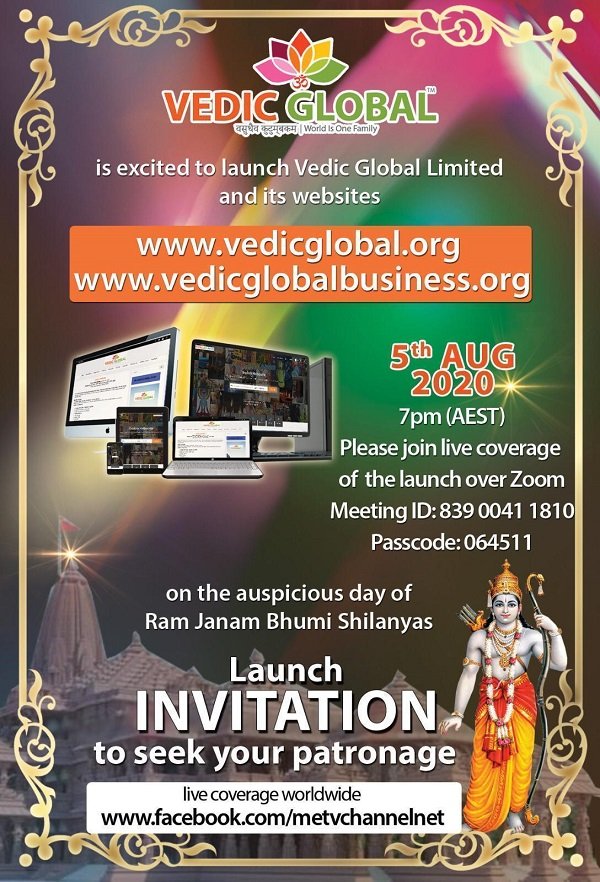 Launch of Vedic Global and Vedic Global Business websites